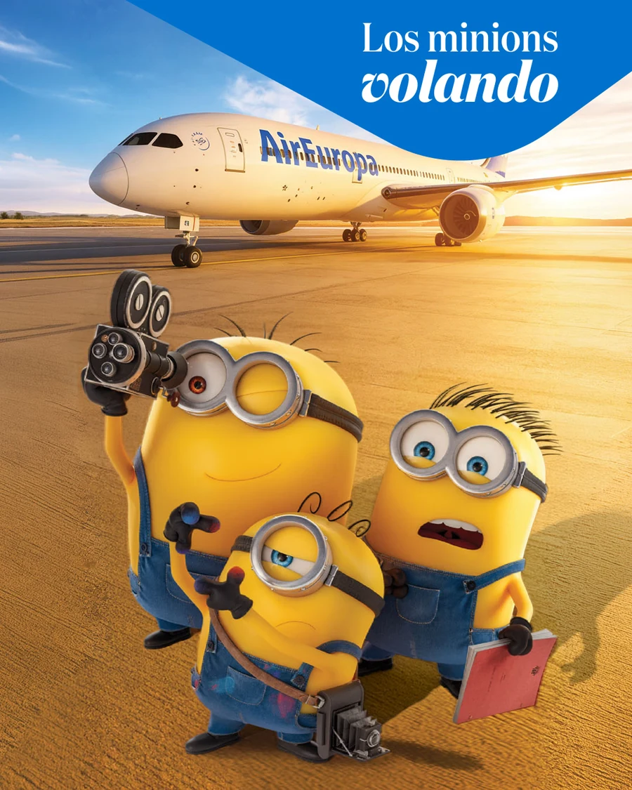 Los minions volando con Air Europa